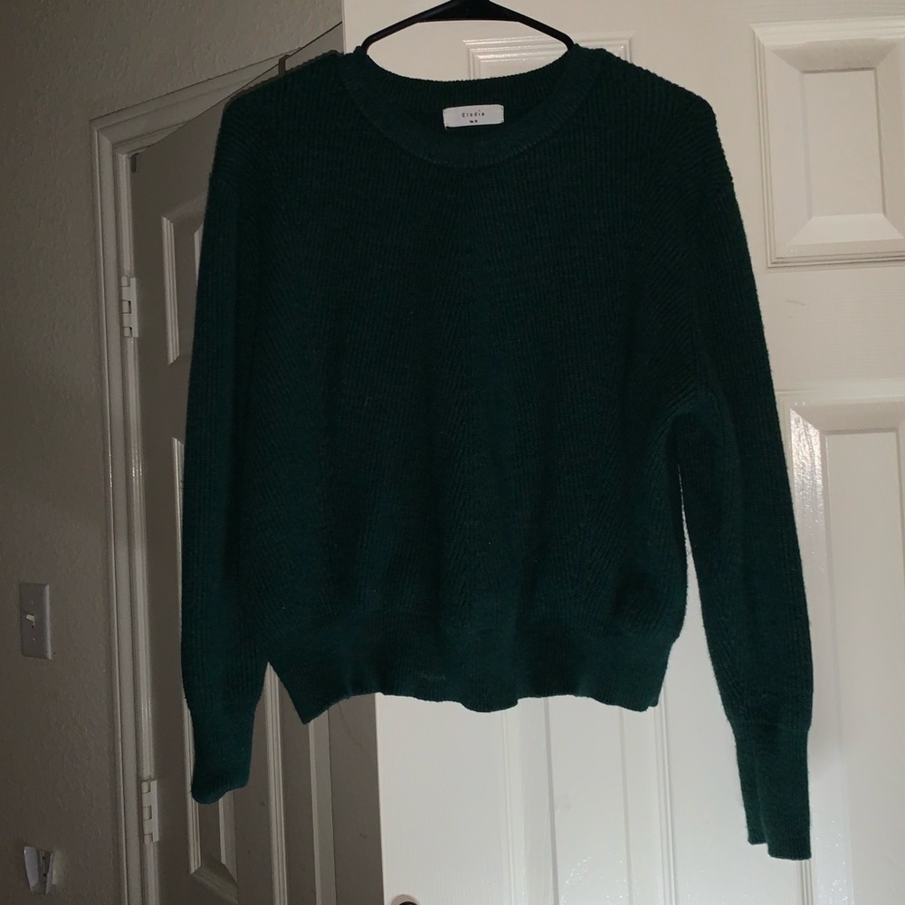 🌹Fuzzy Knit Olive Green Sweater